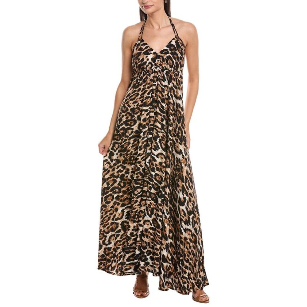Anna Kay Womens  Vanity Leo Dress, Brown